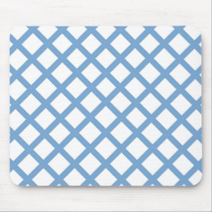 Tapis De Souris Bleu Blanc Arlequin Diamond Motif