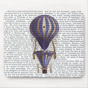 Tapis De Souris Bleu chaud à gradins de ballon à air