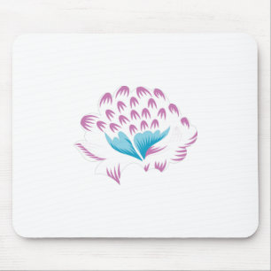 Tapis De Souris Bleu de Cornflower clair, Ciel Mégenta, Fille