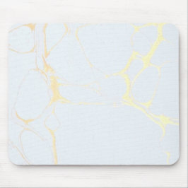 Tapis de souris - bleu de marbre d'or