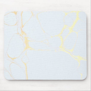 Tapis de souris - bleu de marbre d'or