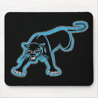 Tapis de souris bleu de panthère