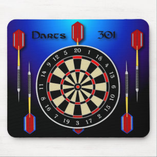 Tapis De Souris Bleu des dards 301