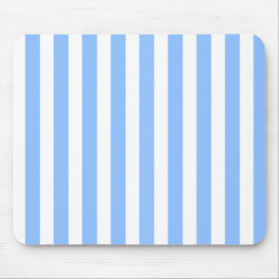 Tapis De Souris Bleu et blanc rayures de bonbons