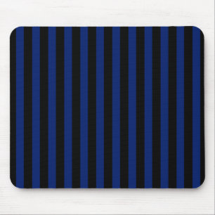 Tapis De Souris Bleu et noir bonbons rayés
