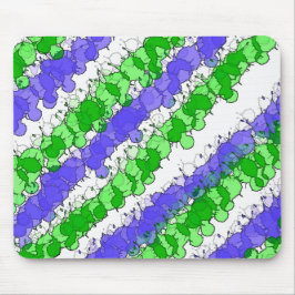 Tapis De Souris Bleu et vert tache détendu