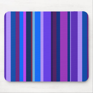 Tapis De Souris Bleu et violet bandes verticales