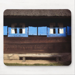 Tapis De Souris Bleu Fenêtre Shutter - Mousepad