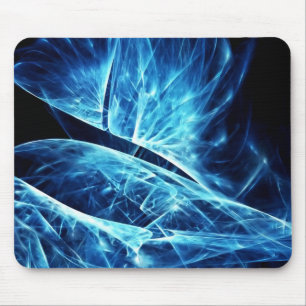 Tapis de souris bleu frais