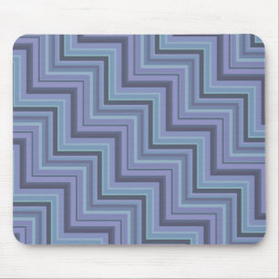 Tapis De Souris Bleu gris rayures motif