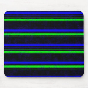 Tapis De Souris Bleu Noir Grandes Vertes