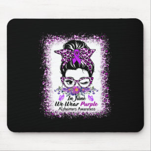 Tapis De Souris Bleu Nous Portons Violet Heimerheimer Sensibilisat