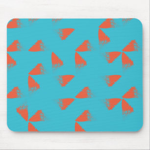 Tapis De Souris Bleu, orange, dynamique, motif géométrique tendanc