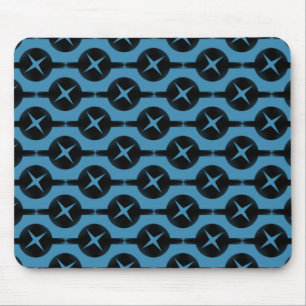 Tapis De Souris Bleu profond Cercles rares Mousepad