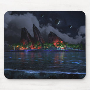 Tapis De Souris Bleu sans fin (nuit)