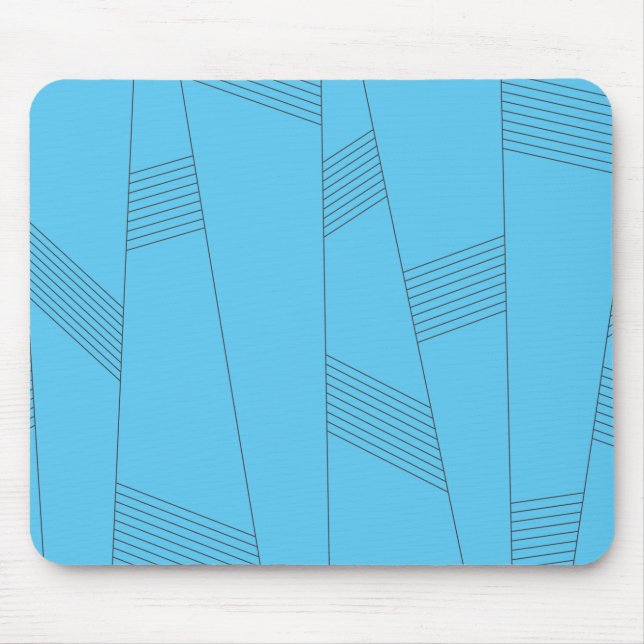 Tapis De Souris Bleu, simple, élégant, abstrait motif (Devant)