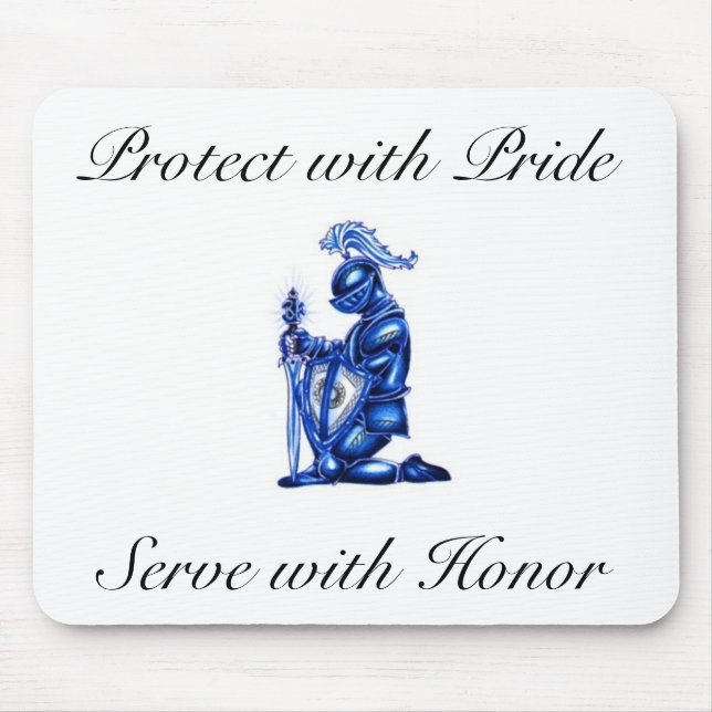 Tapis de souris bleus de chevalier (Devant)