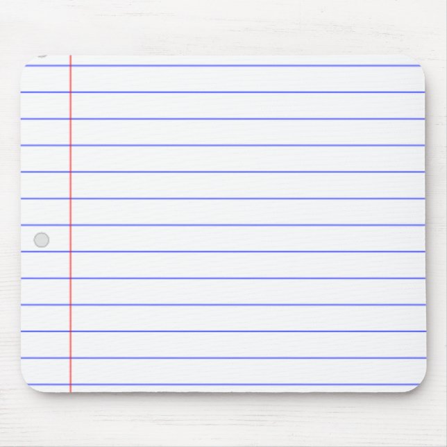 TAPIS DE SOURIS BLOC FAIT SUR COMMANDE DE PAPIER DE CARNET DE (Devant)