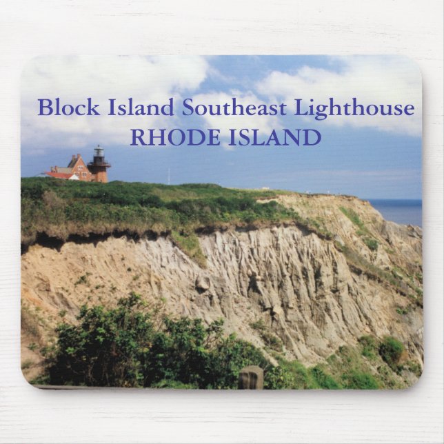 Tapis De Souris Block Island Southeast Lighthouse, RI Mousepad (Devant)