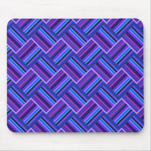 Tapis De Souris Blue and purple stripes weave