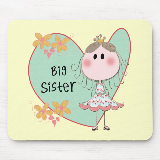 Tapis De Souris Blue Heart Princess Big Sister (Devant)