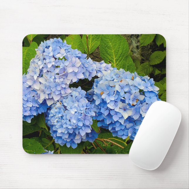 Tapis De Souris Blue Hydrangeas (Avec souris)
