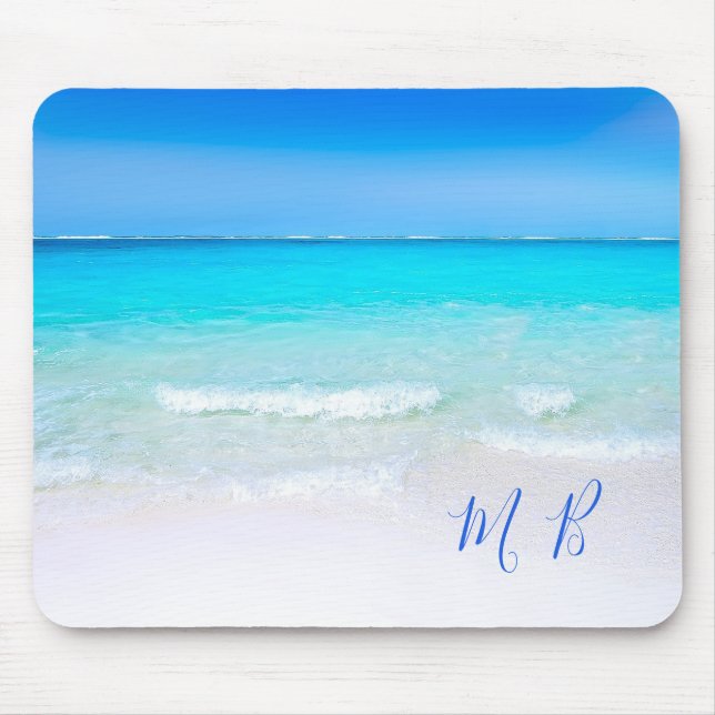Tapis De Souris Blue Ocean Aqua Sea Sky Vacances Vibe (Devant)