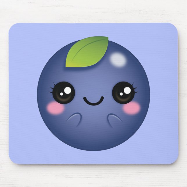 Tapis De Souris Blueberry de Kawaii (Devant)