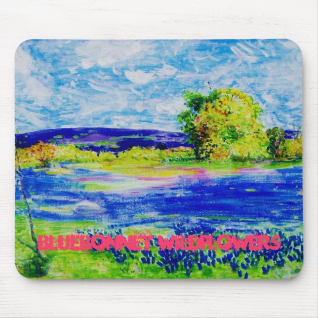 Tapis De Souris bluebonnet art fleur sauvage (Devant)