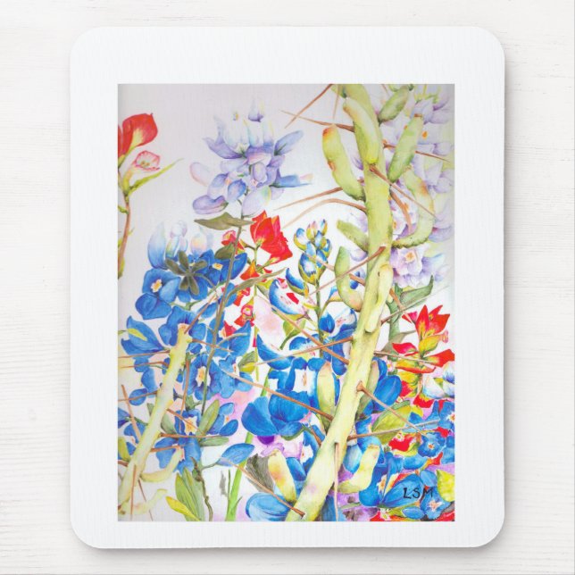 Tapis De Souris Bluebonnet de Texas Mousepad (Devant)
