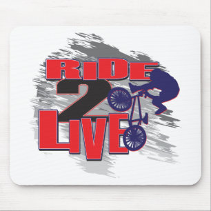 Tapis De Souris BMX Live to Ride Ride Ride to Live
