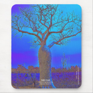 Tapis De Souris Boab de bleu de crique de halls