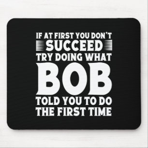 Tapis De Souris BOB Name Personnalisé Anniversaire Fun Christmas J