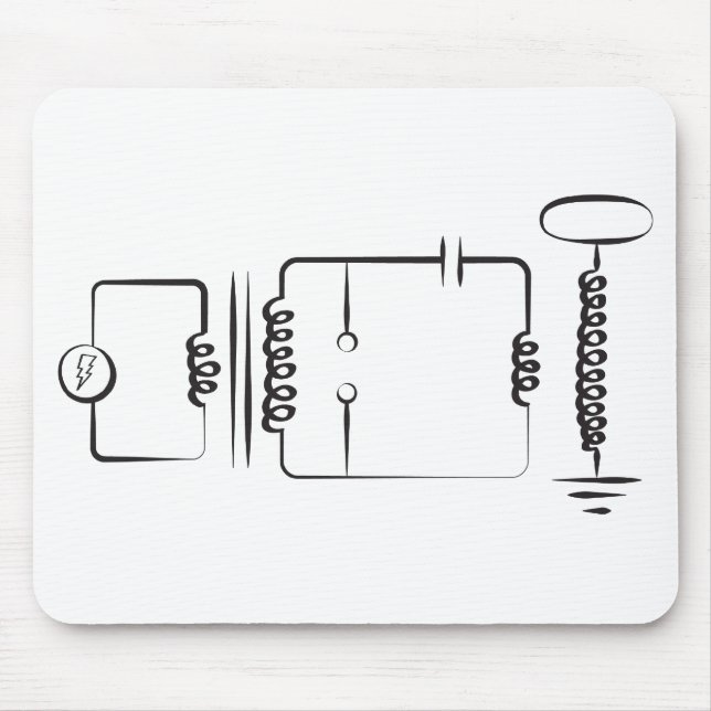 Tapis De Souris Bobine de Tesla (Devant)