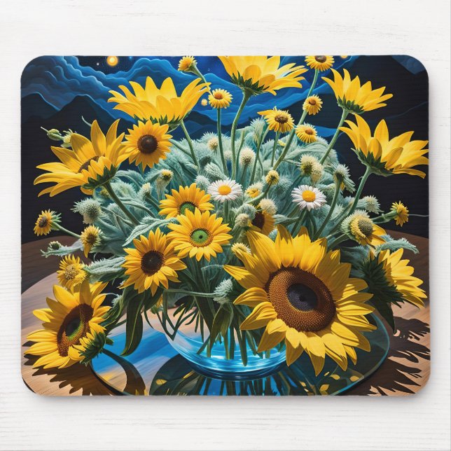 Tapis De Souris Bodegón Flores y Noche 1 - 001 (Devant)