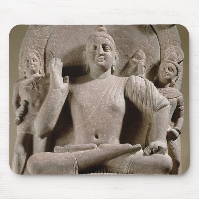 Tapis De Souris Bodhisattva posé, Mathura (grès rouge) (Devant)