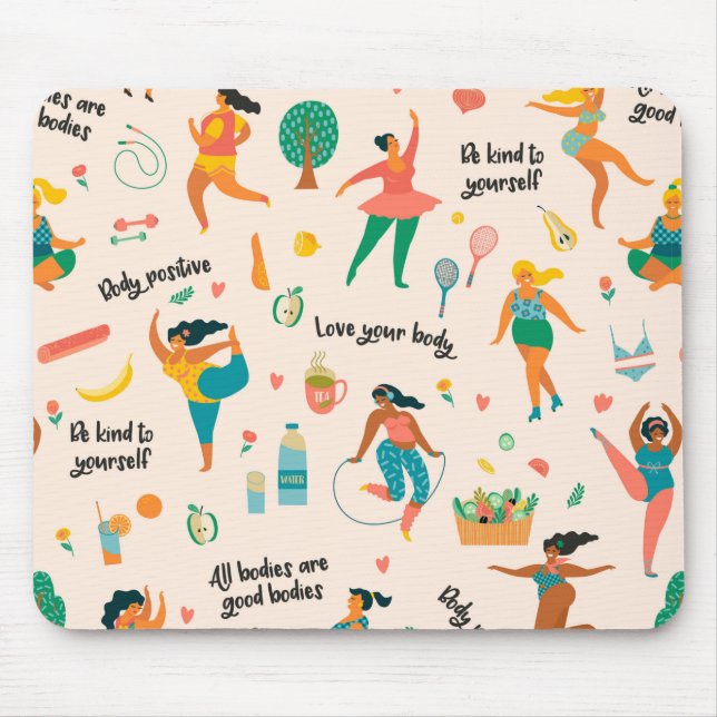 Tapis de souris Body Positivity (Devant)