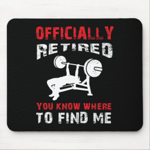 Tapis De Souris Bodybuilder Retraite Cadeau Retraité Bodybuilding 