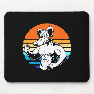 Tapis De Souris Bodybuilding Gym Lover Retro Gym Rat