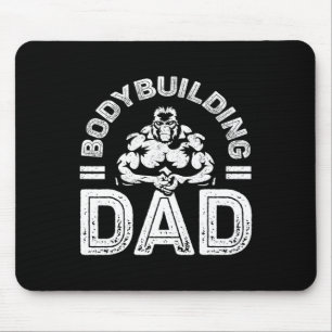 Tapis De Souris Bodybuilding Papa Chemise Hommes Muscle Gymnase En