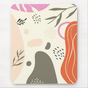 Tapis De Souris Boho feuille art Spiral Carnet photo