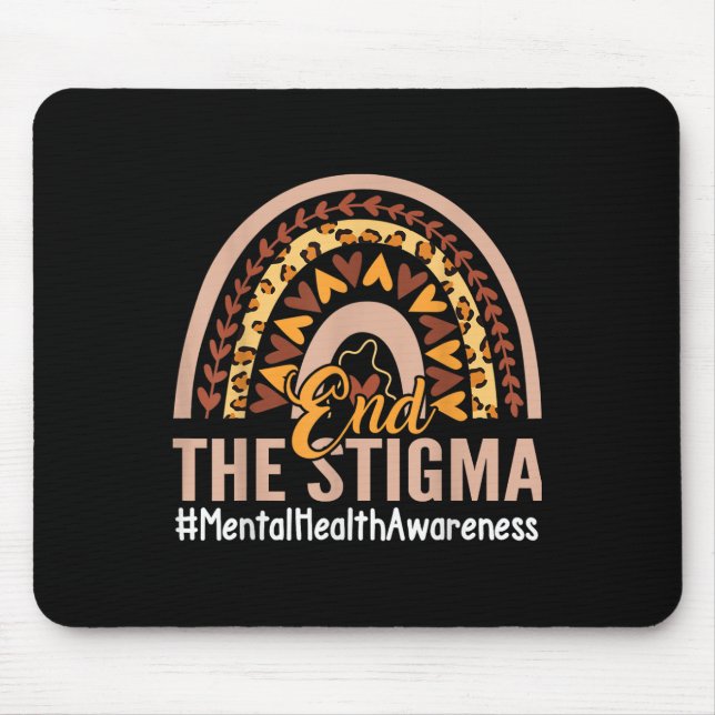 Tapis De Souris Boho Rainbow End The Stigma Mental Health Awards (Devant)