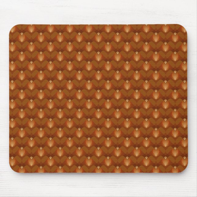Tapis De Souris Boho Retro Motif en style les années 70 (Devant)