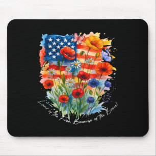 Tapis De Souris Boho Terrain Floral De La Liberté En Raison Du Bra