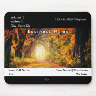Tapis De Souris Bois d'automne photo Mousepad