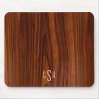 Bois foncé en acajou, Monogramme