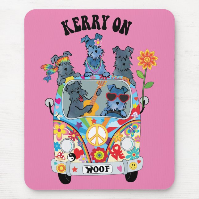 Tapis De Souris Bois Kerry Blue Terrier Pad (Devant)