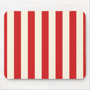 Tapis De Souris Boîte aux lettres rouge rayures crème Tofu