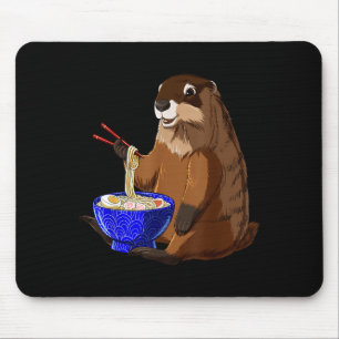 Tapis De Souris Bol japonais de ramen Kawaii Nouilles Japonaises D