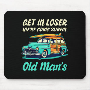 Tapis De Souris Bolinas Beach Surfeur Hommes Femmes Planche à Voil